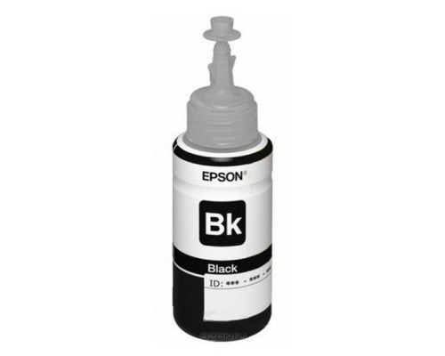 Контейнер с черными чернилами EPSON для L100/L110/L300/L350, 70 мл.,  C13T66414A