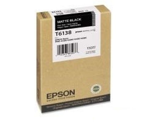 Картридж Epson T6138 C13T613800 Matte Black для Stylus Pro 4450/4800/4880 110ml (оригинал) C13T61380