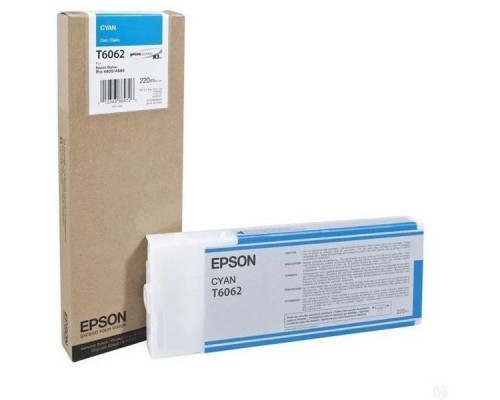 Картридж EPSON T6062 для Stylus Pro 4880 голубой (пов. рес.) C13T606200