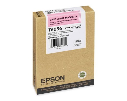 Картридж Epson T6056 C13T605600 Vivid Light Magenta для Stylus Pro 4880 (110 мл) (оригинал)