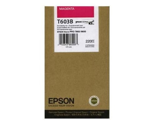 Картридж Epson T603B C13T603B00 Magenta для Stylus PRO 7800/7880/9800/9880 (220ml) (оригинал)