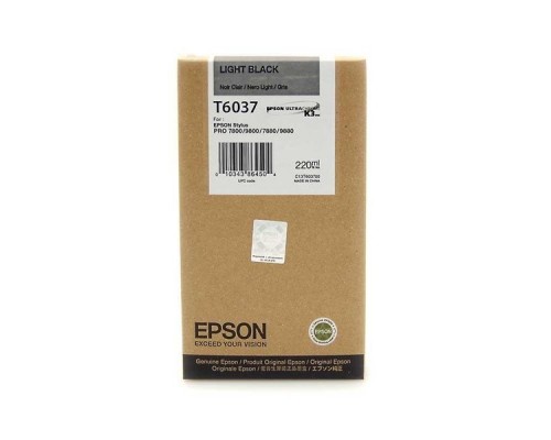 Картридж EPSON T6037 серый для Stylus Pro 7880/9880 C13T603700