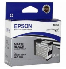 Картридж черный матовый  Epson T5808 для Stylus Pro 3800/3880 (80 мл)                                                                                                                                                                                     