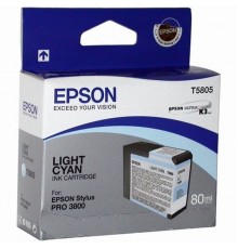 Картридж светло-голубой Epson T5805 для Stylus Pro 3800/3880 (80 мл)                                                                                                                                                                                      