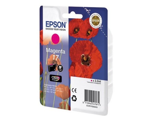 Картридж Epson T1703 C13T17034A10 Magenta для Expression Home XP103/203/207 (оригинал)