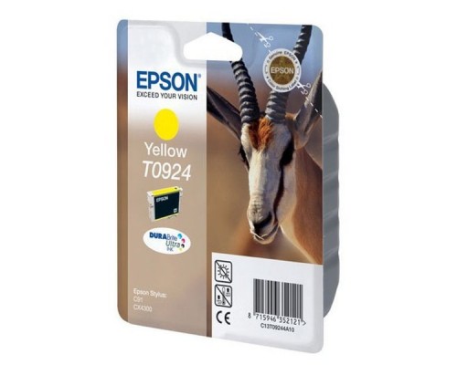 Картридж Epson T1084 C13T10844A10 (замена TT09244A10) Yellow для C91/CX4300 (оригинал)