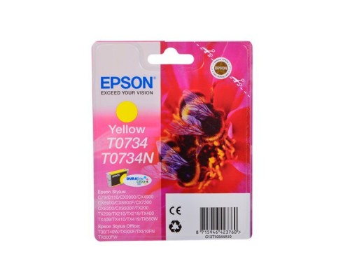 Картридж EPSON T0734 желтый для C79/C110/CX9300/TX419/TX600  C13T07344A10/C13T10544A10