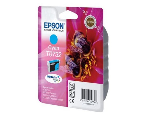 Картридж EPSON T0732 голубой для C79/C110/CX9300/TX419/TX600 C13T07324A10/C13T10524A10