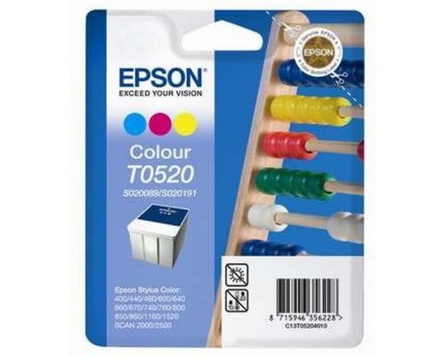 Картридж Epson T0520 C13T05204010 Color для Color 400/440/460/600/640/660/670/740/760/800/850/860
