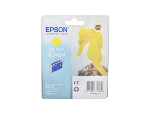 Картридж Epson T0484 C13T04844010 Yellow для Stylus Photo R200/R220/R300/R320/R340/RX500/RX600/RX620