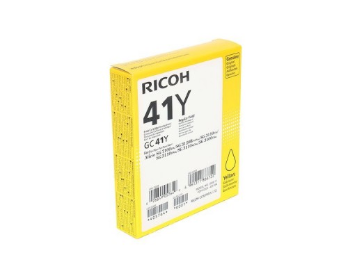 Картридж Ricoh  GC41Y жёлтый Aficio 3110DN/DNw/SFNw/3100SNw/7100DN (2200стр)