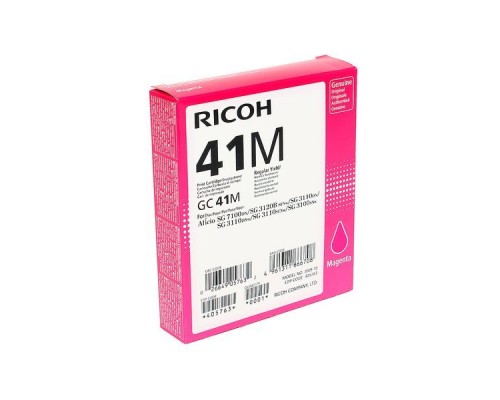 Картридж Ricoh  GC41M пурпурный Aficio 3110DN/DNw/SFNw/3100SNw/7100DN, (2200стр)