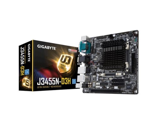 Материнская плата GigaByte GA-J3455N-D3H (Celeron J3455) Dsub+HDMI GbLAN SATA Mini-ITX 2DDR3 SO-DIMM