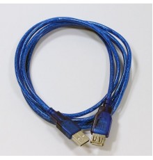 Удлинитель USB 2.0 A--A 1.8м Telecom VUS6956T-1.8MTBO прозрачная, голубая изоляция                                                                                                                                                                        