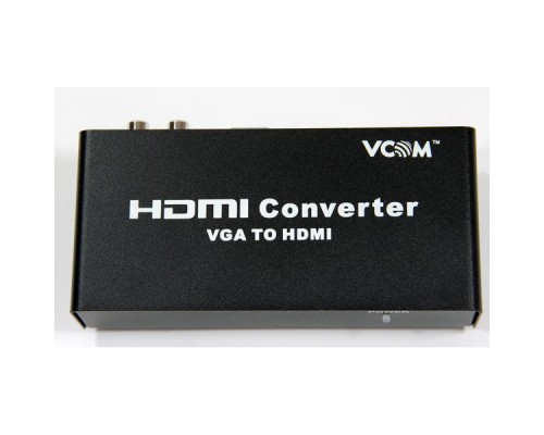 Конвертер VGA в HDMI VGA15F+2xRCA-в HDMI 19F + б.п. VCOM DD491