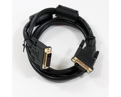 Кабель DVI dual link (25M-25M) 1.8м VCOM VDV6300-1.8M, 2 фильтра, позолоченные контакты,