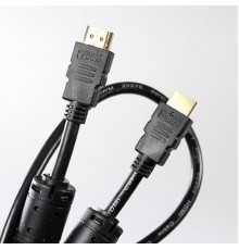 Кабель HDMI (19M -19M) 20м VCOM VHD6020D-20MB 2 фильтра, ver1.4V+3D, позол. контакты                                                                                                                                                                      