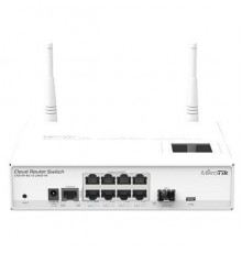 Точка доступа Wi-Fi CRS109-8G-1S-2HnD-IN Switch. Wifi 2.4GHz 802.11 a/b/g/n, Ethernet 8x 10/100/1000 + 1x SFP. PoE. Console, USB, LCD touchscreen                                                                                                         