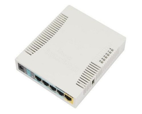 Маршрутизатор RB951Ui-2HnD Wi-Fi router. 802.11b/g/n 2.4GHz, 5x Ethernet 10/100, PoE, USB