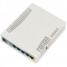 Маршрутизатор RB951Ui-2HnD Wi-Fi router. 802.11b/g/n 2.4GHz, 5x Ethernet 10/100, PoE, USB