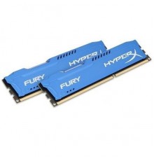 Модуль памяти DIMM DDR3  8GB KIT 2x4GB PC3-12800 Kingston HyperX Fury Blue Series HX316C10FK2/8                                                                                                                                                           