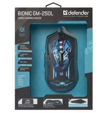 Мышь Defender Bionic GM-250L USB 52250                                                                                                                                                                                                                    