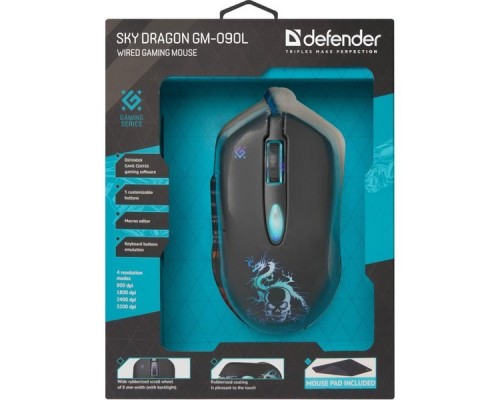 Мышь Defender Sky Dragon GM-090L USB 52090