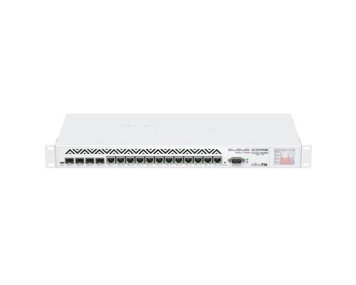 Маршрутизатор CCR1036-12G-4S-EM R2 Cloud Core Router 1036-12G-4S with Tilera Tile-Gx36 CPU (36-cores, 1.2Ghz per core), 8GB RAM, 4xSFP cage, 12xGbit LAN, RouterOS L6, 1U rackmount case, Dual PSU, LCD panel, r2 version