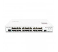 Маршрутизатор CRS125-24G-1S-IN Switch. Ethernet 24x 10/100/1000 + 1x SFP. PoE. Console, LCD touchscreen                                                                                                                                                   