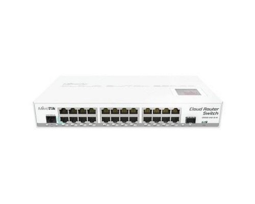 Маршрутизатор CRS125-24G-1S-IN Switch. Ethernet 24x 10/100/1000 + 1x SFP. PoE. Console, LCD touchscreen