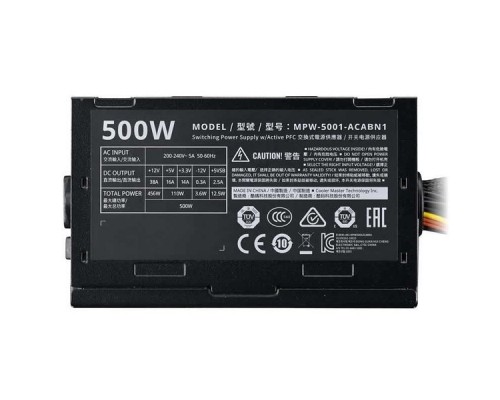 Блок питания ATX 500W MPW-5001-ACABN1 COOLER MASTER