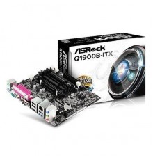 Материнская плата с ЦПУ Q1900B-ITX, Intel® Quad-Core Processor J1900 (2 GHz), Mini-ITX, 2xDDR3/DDR3L-1333 SO-DIMM, Max 16GB, 1xPCI-Ex1, 1xSATA2, Giga Lan, 6CH, VGA/HDMI, 3xUSB2.0, 1xUSB3.0 RTL                                                          