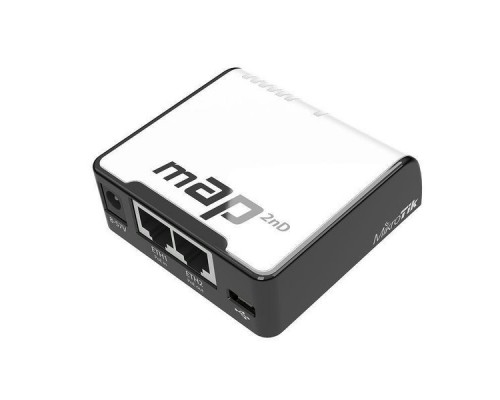 Точка доступа Wi-Fi RBmAP2nD mAP Wi-Fi AP. 802.11b/g/n 2.4GHz, 2x Ethernet 10/100, PoE