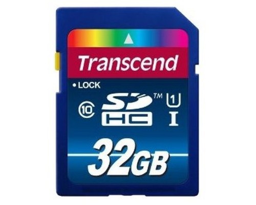 Карта памяти SD 32Gb Transcend SDHC TS32GSDU1 Class10 UHS-I U1 R60