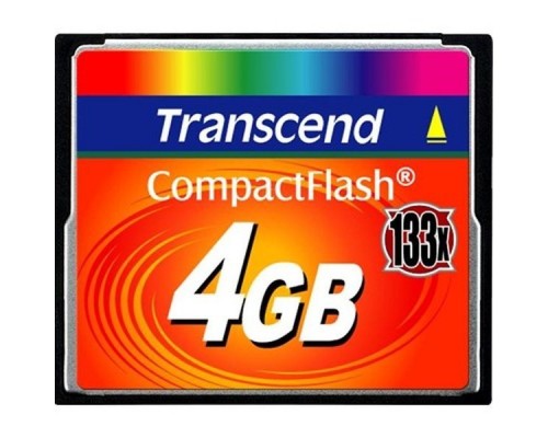 Карта памяти CF   4Gb Transcend TS4GCF133 133X R50 W20