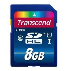 Карта памяти SD   8Gb Transcend SDHC TS8GSDU1 Class10 UHS-I U1 R45 W25 Premium                                                                                                                                                                            