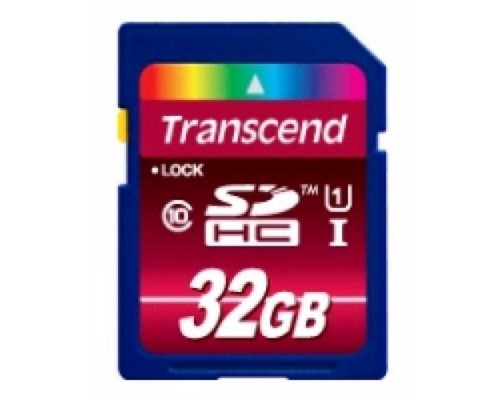 Карта памяти SD 32Gb Transcend SDHC TS32GSDHC10U1 MLC Class10 UHS-I U1 R90 W45