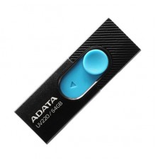 Флеш накопитель 64GB A-DATA UV220, USB 2.0, черный/голубой                                                                                                                                                                                                