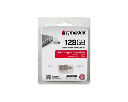 Флэш-диск USB 3.1 Type-A/Type-C 128Gb Kingston DataTraveler microDuo 3C DTDUO3C/128GB