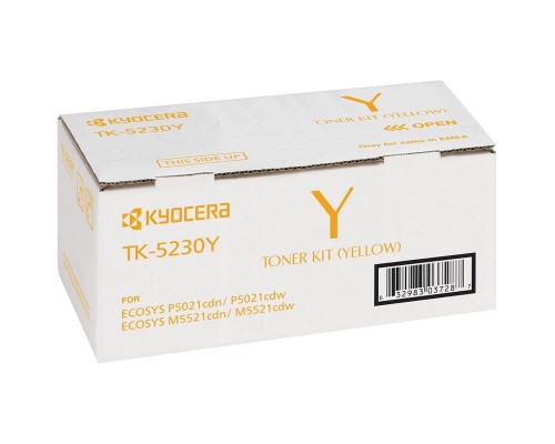 Тонер KYOCERA TK-5230Y 2 200 стр. Yellow P5021cdn/cdw, P5026cdn/cdw, M5521cdn/cdw, M5526cdn/cdw