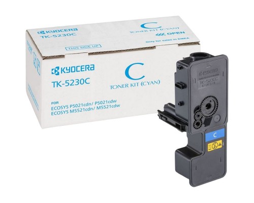 Тонер KYOCERA TK-5230C 2 200 стр. Cyan P5021cdn/cdw, P5026cdn/cdw, M5521cdn/cdw, M5526cdn/cdw