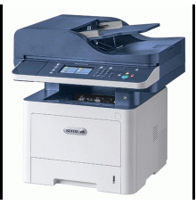 МФУ Xerox WorkCentre 3345DNI (WC3345DNI#), лазерный принтер/сканер/копир/факс A4, 42 стр/мин, до 80K стр/мес, 1.5Gb/USB, Ethernet, WiFi, Duplex) белый/синий (Channels)                                                                                   