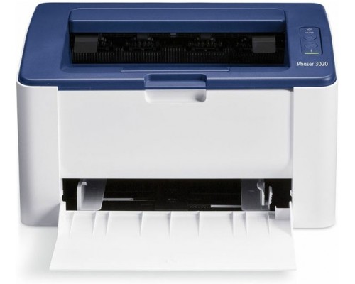 Принтер Xerox Phaser 3020 (P3020BI#), светодиодный, A4, 20 стр/мин, 1200x1200 dpi, 128 Мб, подача: 151 лист., вывод: 100 лист., USB, Wi-Fi, ЖК-панель, Linux (Channels)