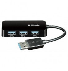 Разветвитель USB 3.0 D-Link DUB-1341/A1B 4порт. черный                                                                                                                                                                                                    