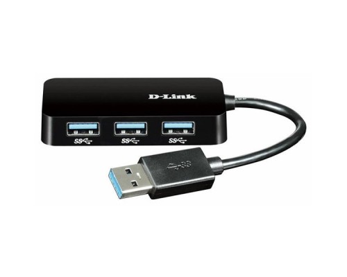 Разветвитель USB 3.0 D-Link DUB-1341/A1B 4порт. черный