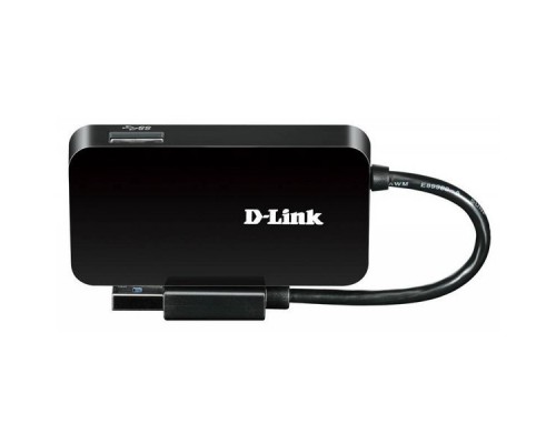 Разветвитель USB 3.0 D-Link DUB-1341/A1B 4порт. черный