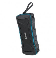 Колонки Sven PS-220, черный-синий,2.0, 2x5 Вт (RMS), Wateproof (IPx5), Bluetooth, USB, microSD, FM-тюнер, встроенный аккумулятор                                                                                                                          