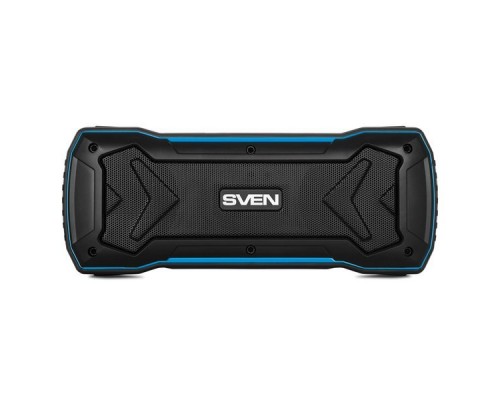 Колонки Sven PS-220, черный-синий,2.0, 2x5 Вт (RMS), Wateproof (IPx5), Bluetooth, USB, microSD, FM-тюнер, встроенный аккумулятор