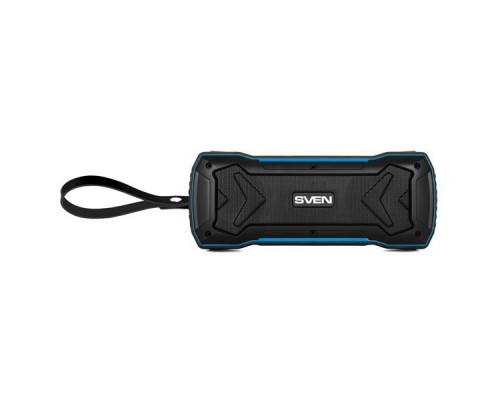Колонки Sven PS-220, черный-синий,2.0, 2x5 Вт (RMS), Wateproof (IPx5), Bluetooth, USB, microSD, FM-тюнер, встроенный аккумулятор