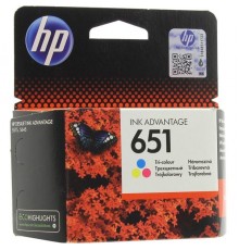 Картридж HP 651 Tri-colour Ink Cartridge                                                                                                                                                                                                                  